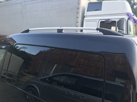 Рейлінги Volkswagen Caddy 2004-2010 Хром Стандартна Металеві ніжки met003l фото