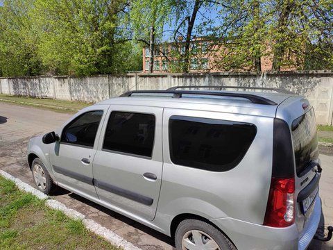 Рейлінги Dacia Logan MCV 2004-2014 чорні Пластикові ніжки hpb006 фото